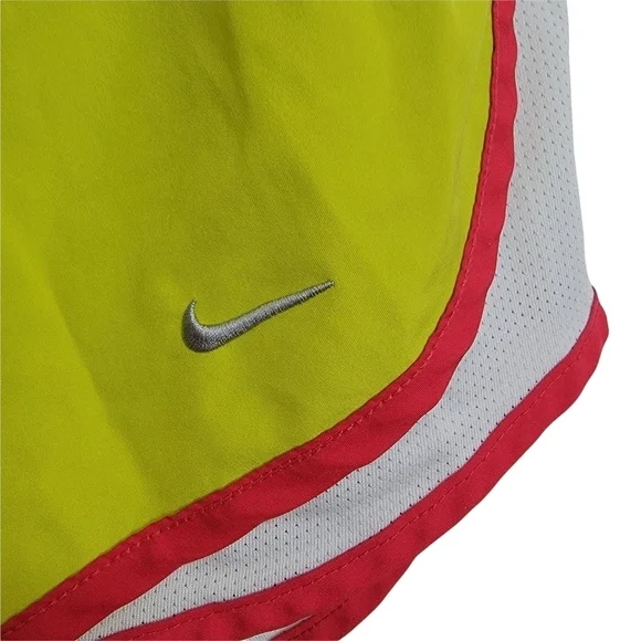 Nike Dri Fit Yellow Red White Tempo Running Shorts With Liner Size Small - Picture 3 of 4